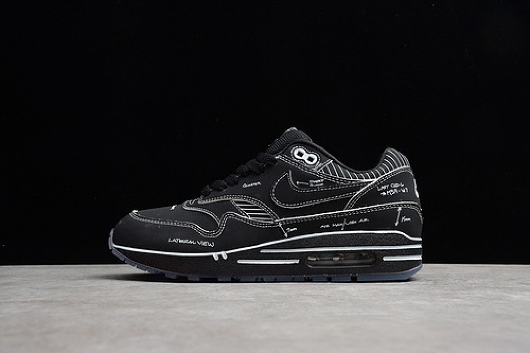 Nike AIR MAX 1 TINKER SKETCH TO SHELF BLACK/WHITE · CJ4286-001, photo 1
