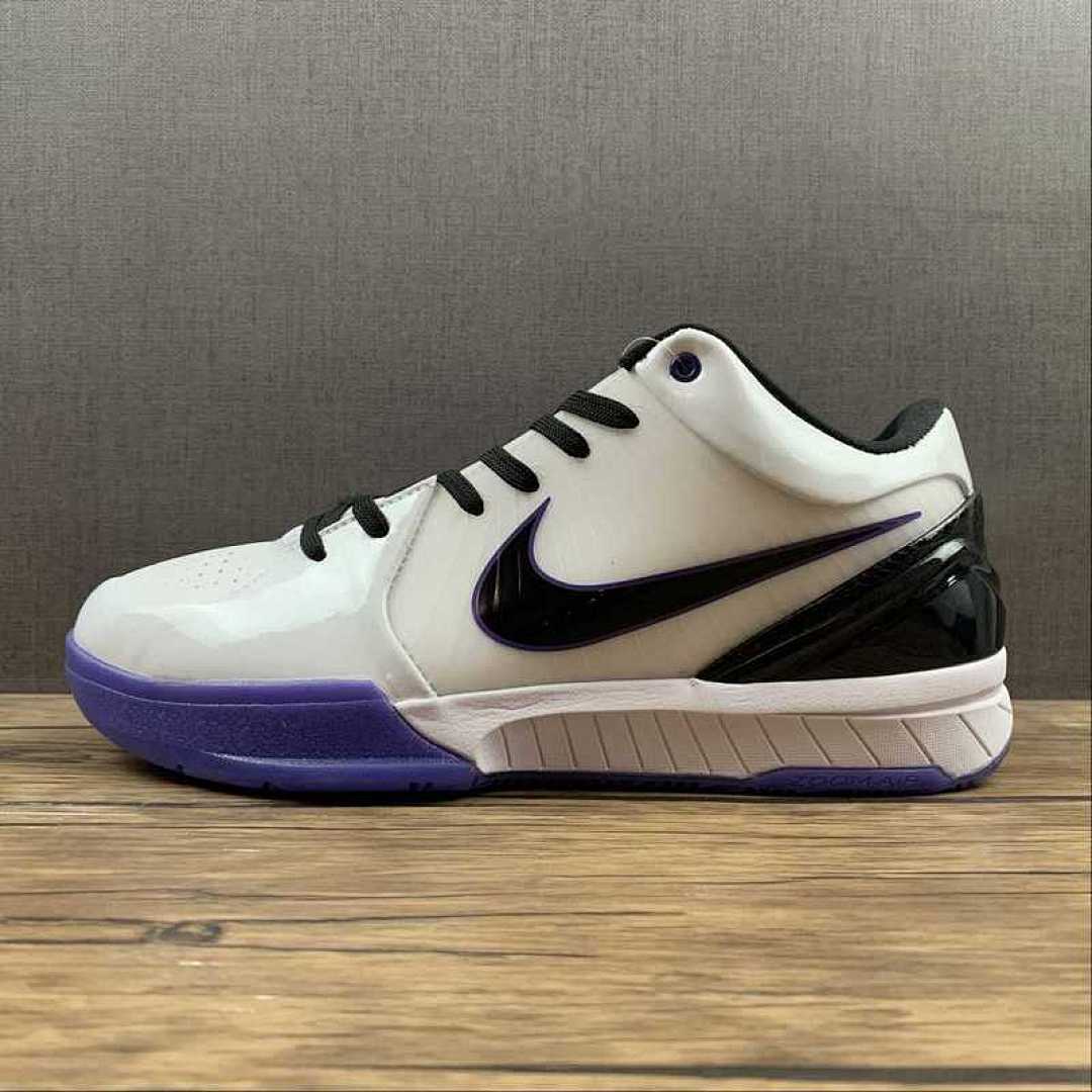 Nike Nike ZOOM KOBE 4 INLINE WHITE/BLACK-VARSITY PURPLE · 344335-101, photo 1