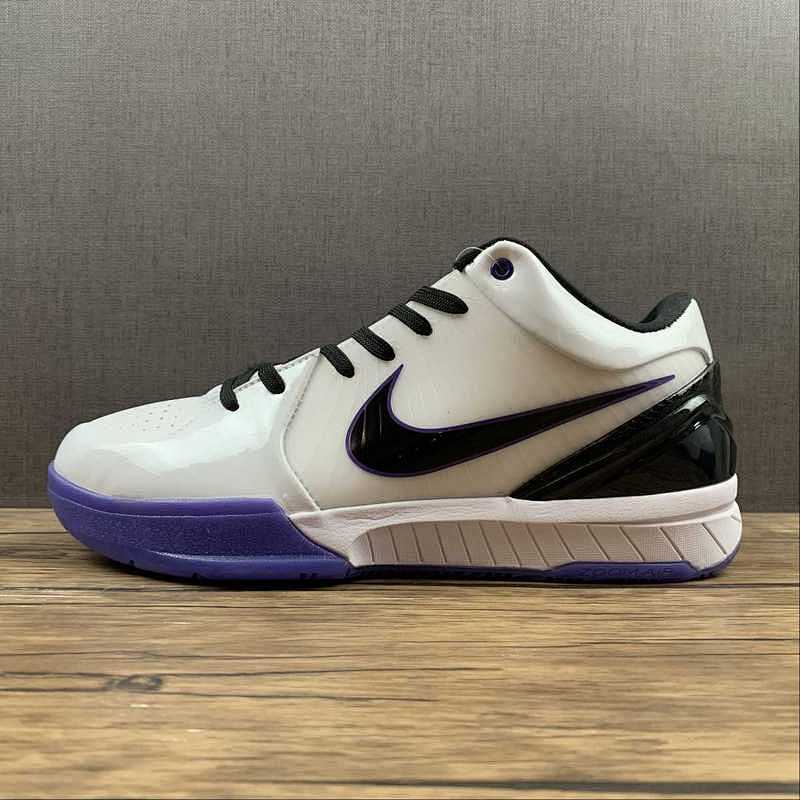 Nike Nike ZOOM KOBE 4 INLINE WHITE/BLACK-VARSITY PURPLE · 344335-101, photo 1