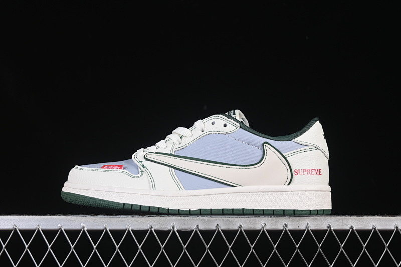 Jordan TRAVIS SCOTT X FRAGMENT DESIGN AIR Jordan 1 LOW OG SP WHITE/GREY/GREEN · JW1188-149, photo 1