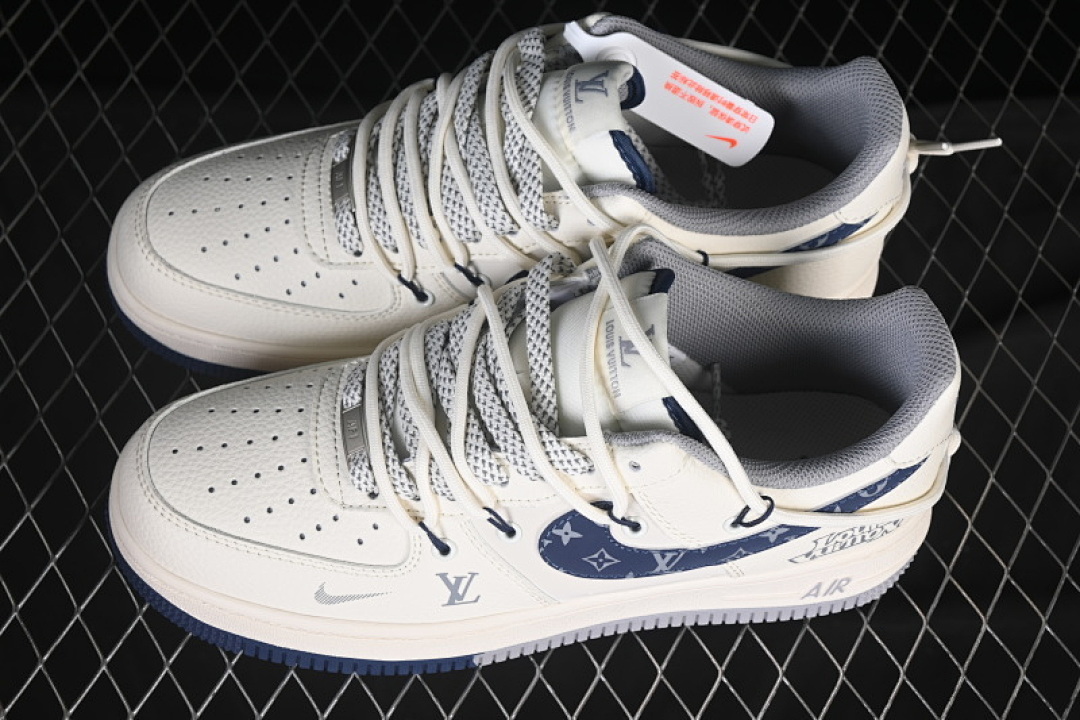 Nike [DM6868-064]-[AIR FORCE 1 07 LOW LV WHITE/GREY/BLUE]-[WOMAN:36-39]-[MAN:40-45] - Image 11