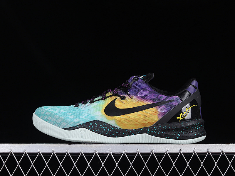 Nike [555035-302]-[KOBE 8 SYSTEM EASTER FIBERGLASS/COURT PURPLE-BACK-LASER PURPLE]-[MAN:39-46]