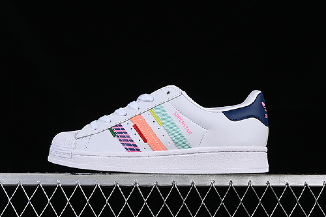 Purple Adidas SUPERSTAR WHITE/BLUE/GREEN/ORANGE/PURPLE · GW9783, photo 1