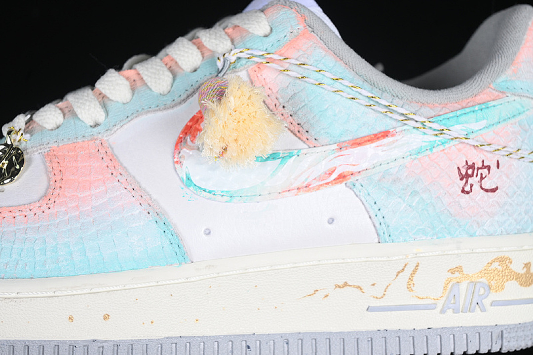 Nike [DX2678-111]-[AIR FORCE 1 07 LOW LATE SPRING RAIN WHITE/BLUE/PINK]-[WOMAN:36-39]-[MAN:40-45] - Image 8