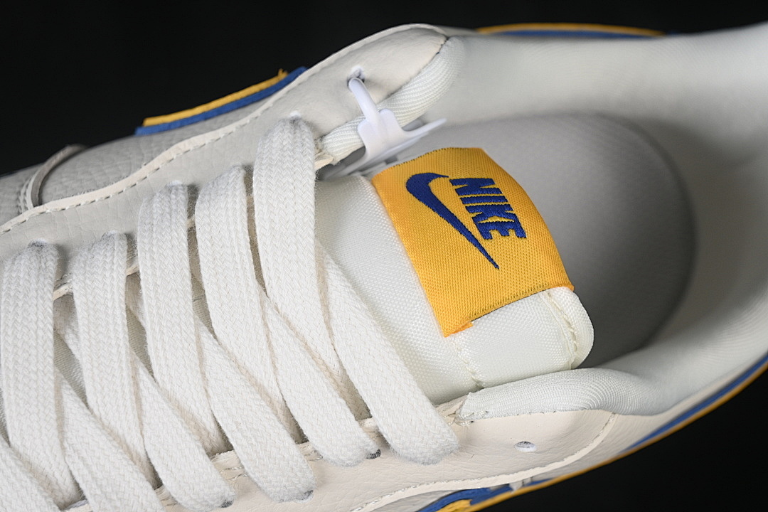 Nike [FV3694-112]-[AIR FORCE 1 07 LOW CASUAL SNEAKERS WHITE/YELLOW/BLUE]-[WOMAN:36-39]-[MAN:40-45] - Image 9
