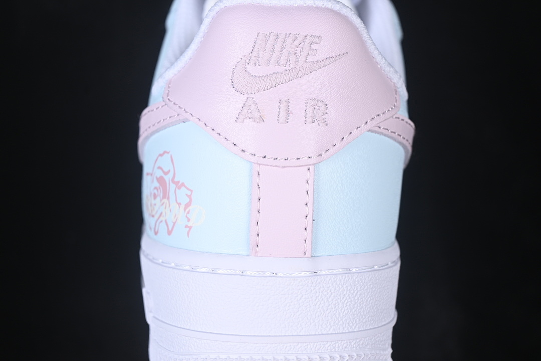 Nike [DH2920-111]-[AIR FORCE 1 07 LOW CASUAL SNEAKERS BLUE/PINK]-[WOMAN:36-39]-[MAN:40-45] - Image 6
