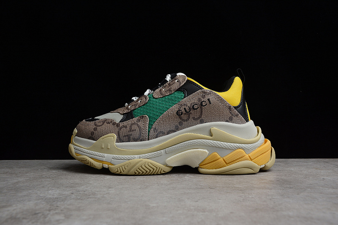 Unbranded [GU*CCI X BA*LEN*CIAGA TRIPLE S SNEAKERS GREY/MULTI-COLOR]-[WOMAN:35-39]-[MAN:40-46], photo 1