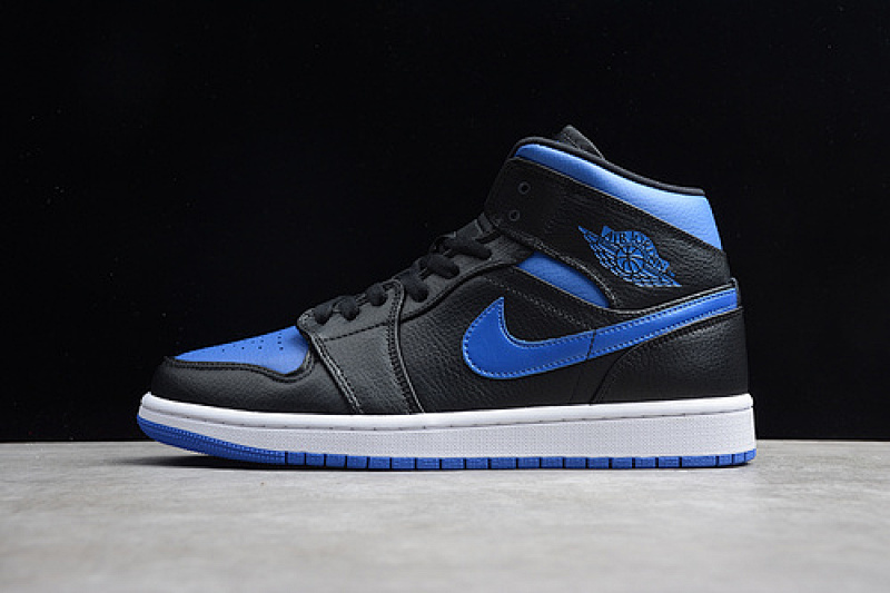 Jordan AIR Jordan 1 MID ROYAL BLACK/BLUE · 554724-068, photo 1