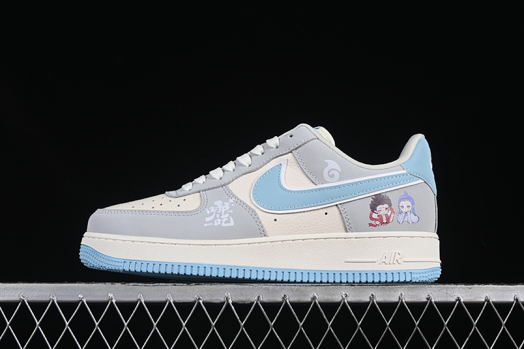 Nike Nike AIR FORCE 1 07 LOW WHITE/GREY/BLUE · DF0188-047, photo 1