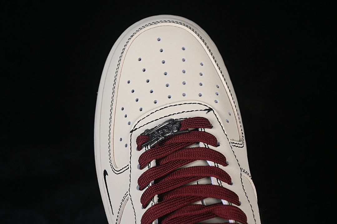 Nike [IB4607-171]-[AIR FORCE 1 07 LOW WHITE/BLACK/WINE RED]-[WOMAN:36-39]-[MAN:40-45] - Image 10