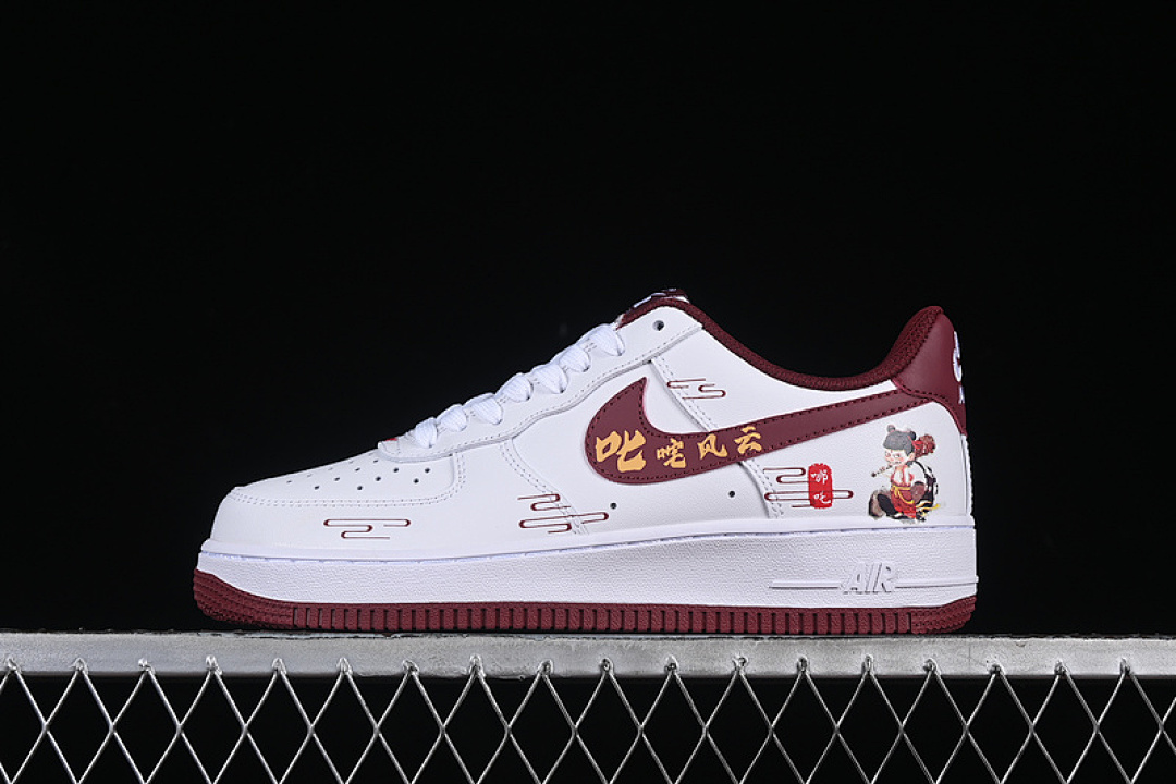Nike [FV5988-105]-[AIR FORCE 1 07 LOW NEZHA WHITE/RED/GOLD]-[WOMAN:36-39]-[MAN:40-45], photo 1
