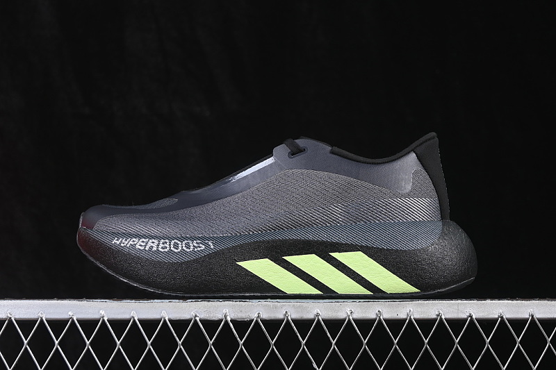 HYPERBOOST EDGE M POPCORN RUNNING SHOES BLACK/GREEN · KI1937, photo 1