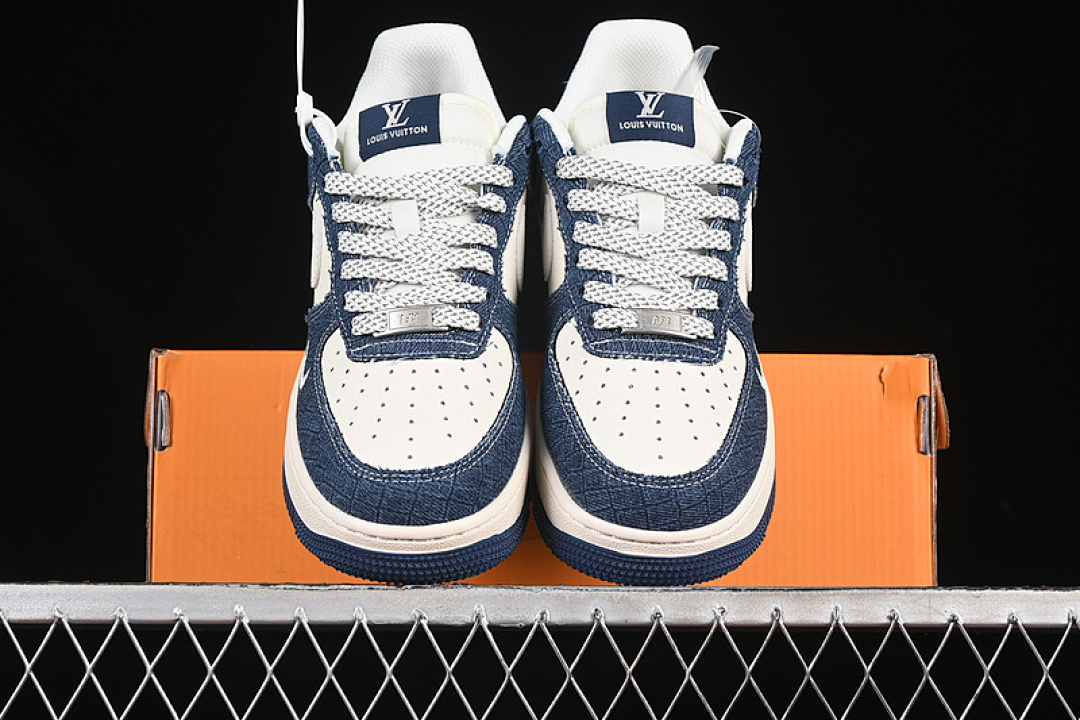 Nike [XS1958-551]-[AIR FORCE 1 07 LOW LV WHITE/BLUE]-[WOMAN:36-39]-[MAN:40-45] - Image 12