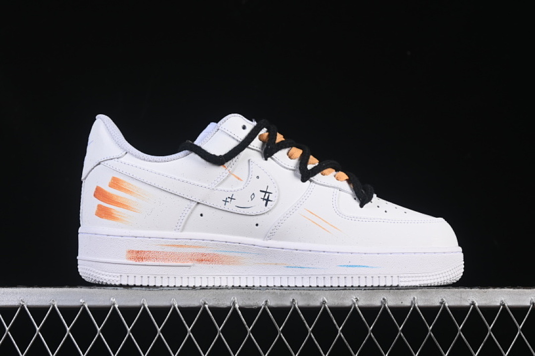 Nike [10241122]-[AIR FORCE 1 07 LOW SCORPIO CASUAL SNEAKERS ORANGE/WHITE]-[WOMAN:36-39]-[MAN:40-45] - Image 15