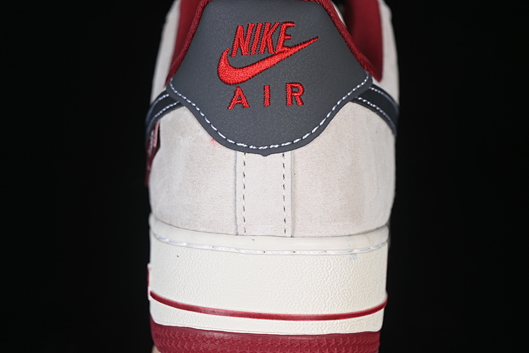 Nike [SY1388-014]-[AIR FORCE 1 07 LOW WHITE/WINE RED/GREY]-[WOMAN:36-39]-[MAN:40-45] - Image 7