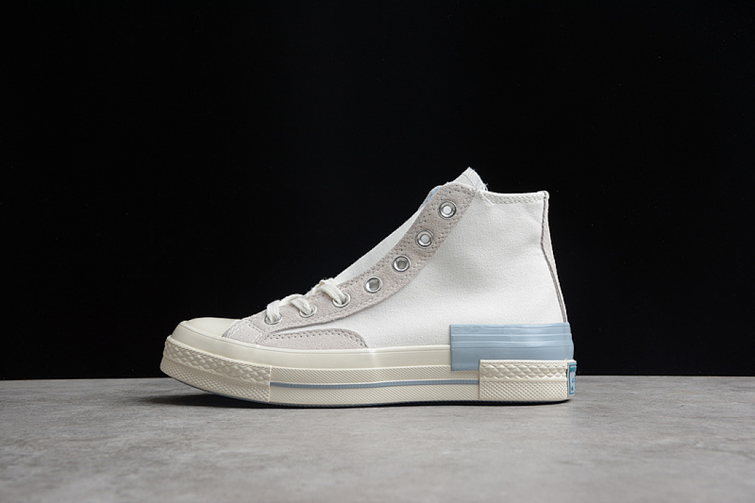 Converse Converse CHUCK TAYOR ALL-STAR 70S HIGH WHITE/LIGHT BLUE/EGRET · 173100C, photo 1