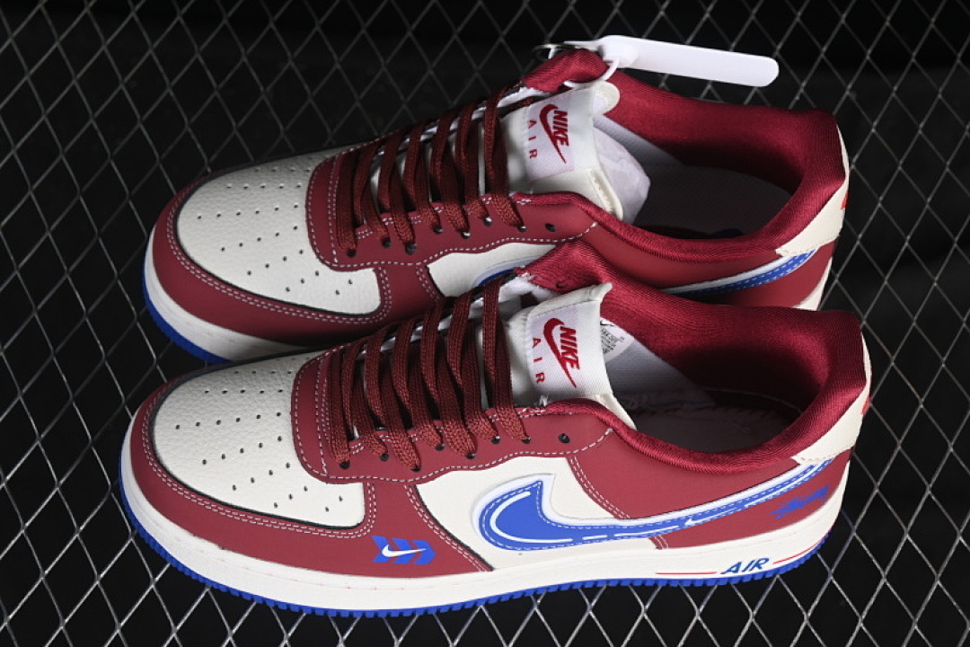 Nike [SY1388-005]-[AIR FORCE 1 07 LOW WHITE/RED/NAVY BLUE]-[WOMAN:36-39]-[MAN:40-45] - Image 11
