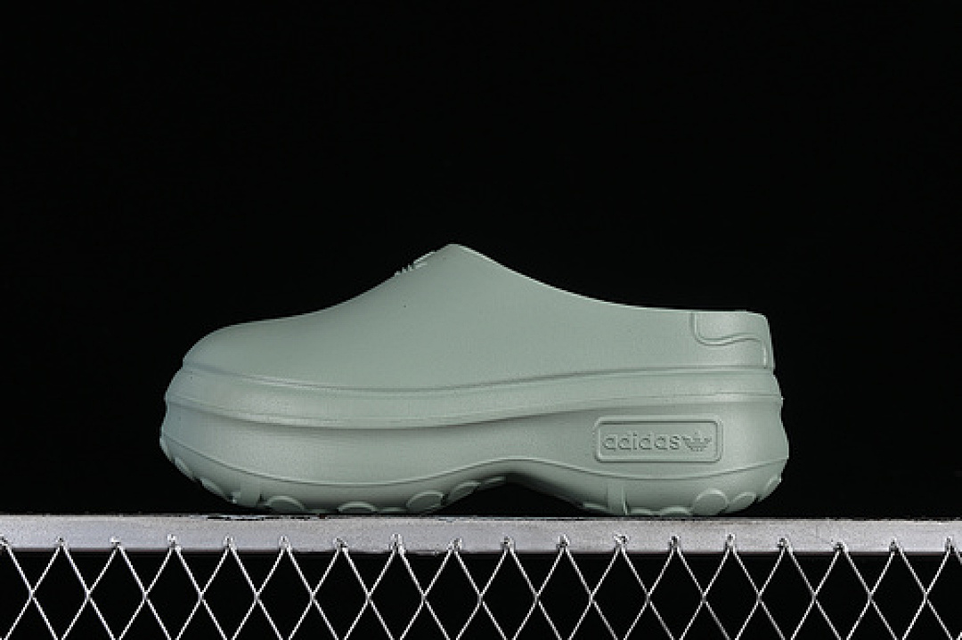 Adidas [IE7053]-[ADIFOM STAN SMITH PLATFORM MULE SILVER GREEN/SILVER GREEN/CORE BLACK]-[UNISEX:36-44] - Image 2