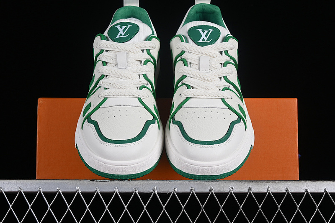 Louis Vuitton [LOUIS VUITTON SNEAKER LOW WHITE/GREEN]-[MAN:38-44] - Image 14