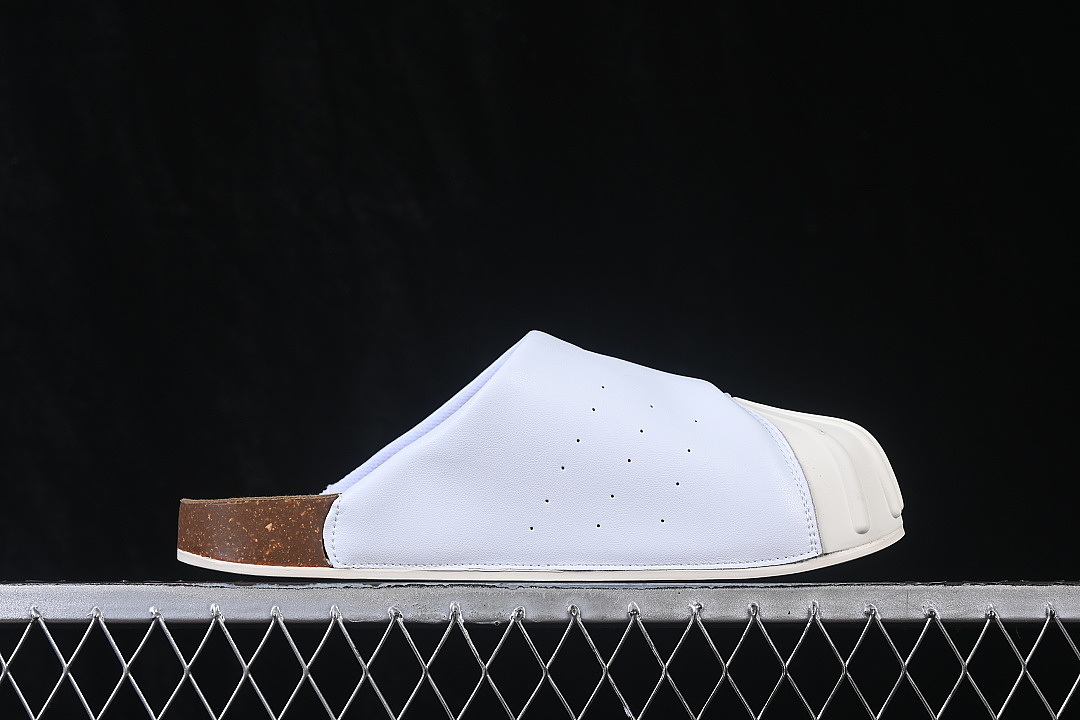 Adidas [LC0412]-[SUPERSTAR SHELL-HEAD CASUAL HALF DRAG WHITE/BEIGE]-[WOMAN:36-39]-[MAN:40-46] - Image 14