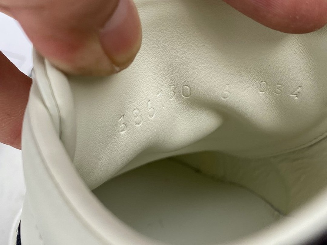 Gucci [GU*CCI ACE EMBROIDERED LOW-TOP SNEAKER WHITE/NAVY BLUE/RED]-[UNISEX:34-48] - Image 8