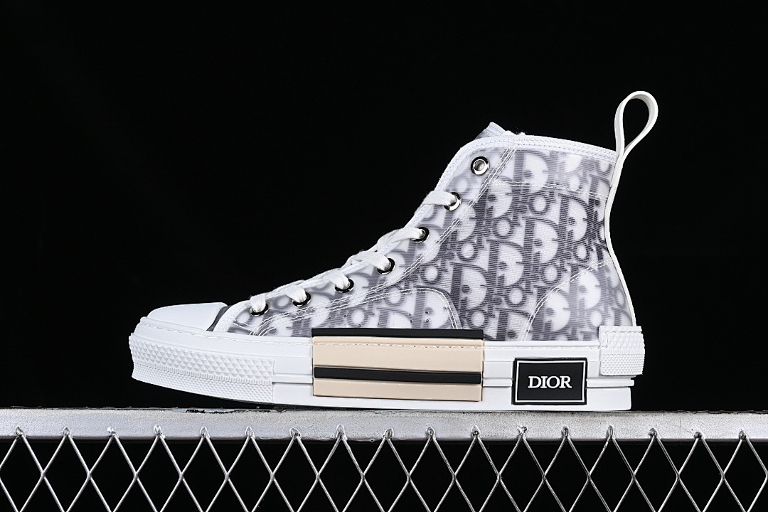 Dior Dior [OBLIQUE TOP SNEAKERS WHITE/GREY]-[WOMAN:35-39]-[MAN:40-46], photo 1