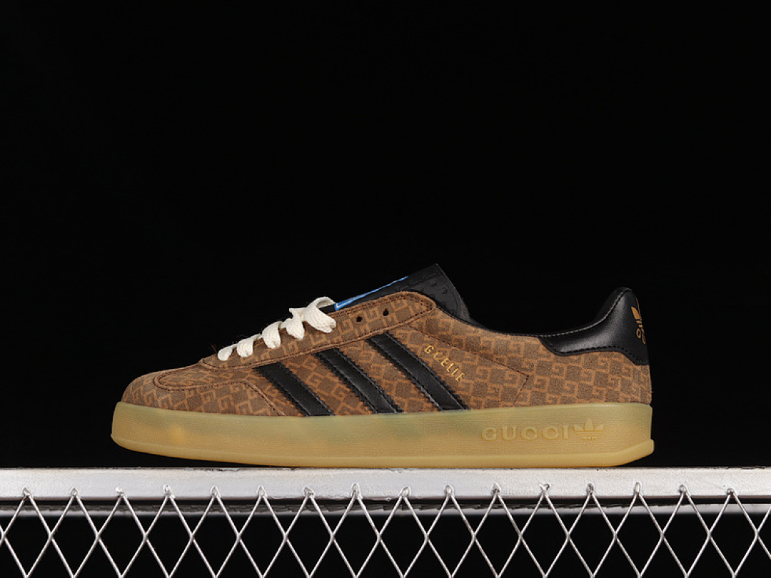 Unbranded [IA1625]-[GU*CCI X GAZELLE SHOES DARK BROWN/CORE BLACK/BEIGE]-[WOMAN:36-39]-[MAN:40-45], photo 1