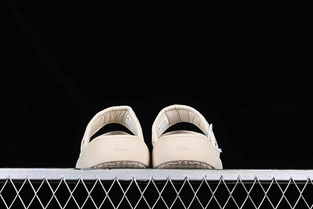 Fila [F12W321503FAG]-[FILA THICK SOLED CASUAL BEACH SLIPPERS BEIGE]-[WOMAN:35.5-39] - Image 12