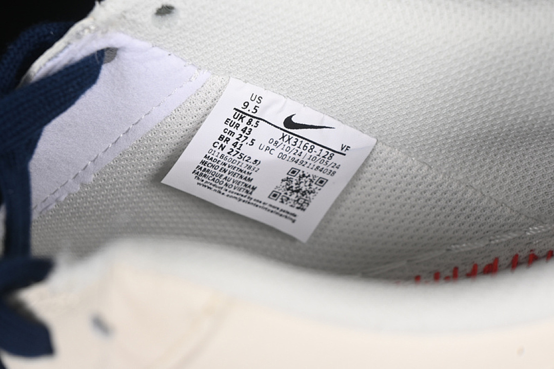Nike [XX3168-128]-[AIR FORCE 1 07 LOW LV WHITE/BLUE/RED]-[WOMAN:36-39]-[MAN:40-45] - Image 6