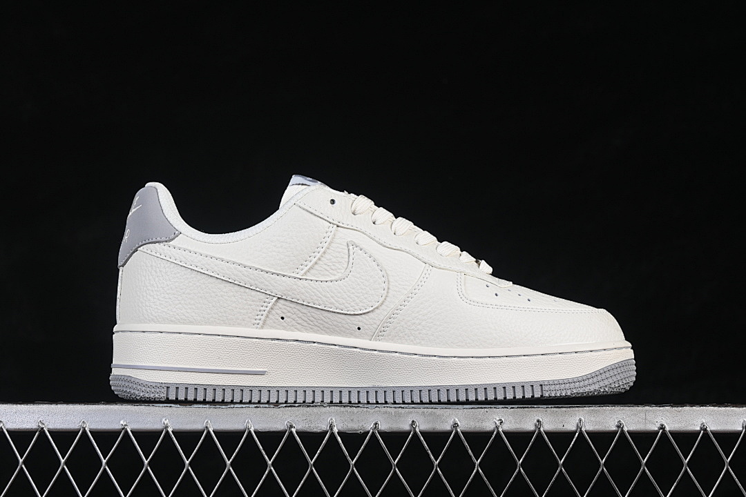 Nike [NH0601-543]-[AIR FORCE 1 07 LOW CASUAL SNEAKERS WHITE/GREY/WHITE]-[WOMAN:36-39]-[MAN:40-45] - Image 16