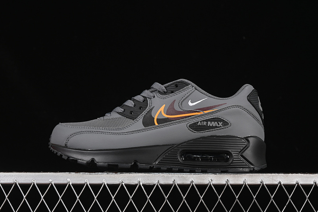 Nike AIR MAX 90 SMOKE GREY/BRIGHT MANDARIN/MEDIUM ASH/BLACK · FN7810-001, photo 1