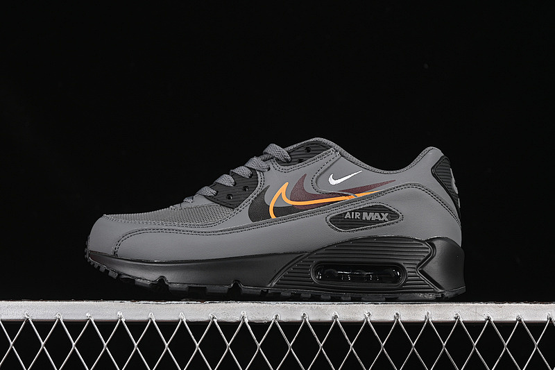 Nike AIR MAX 90 SMOKE GREY/BRIGHT MANDARIN/MEDIUM ASH/BLACK · FN7810-001, photo 1