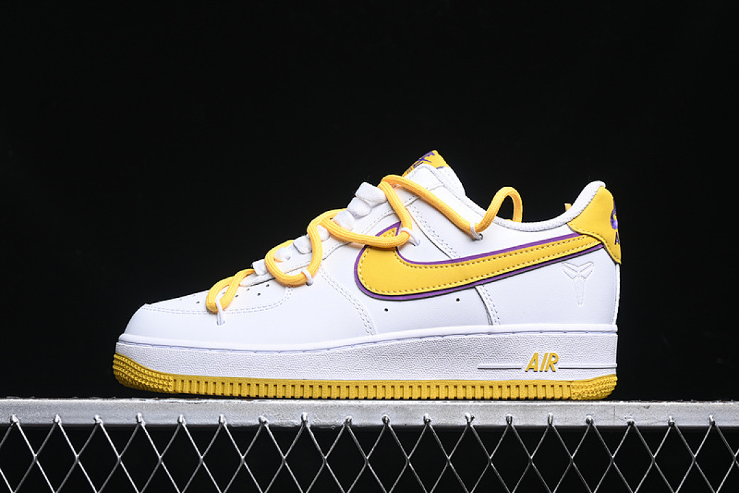 Nike Nike AIR FORCE 1 07 LOW WHITE/GOLD/PURPLE · ZH0316-050, photo 1