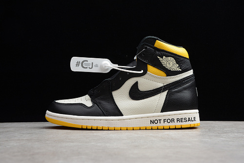 Jordan CJ AIR Jordan 1 RETRO HIGH NOT FOR RESALE BLACK-VARSITY MAIZE · 861428-107, photo 1