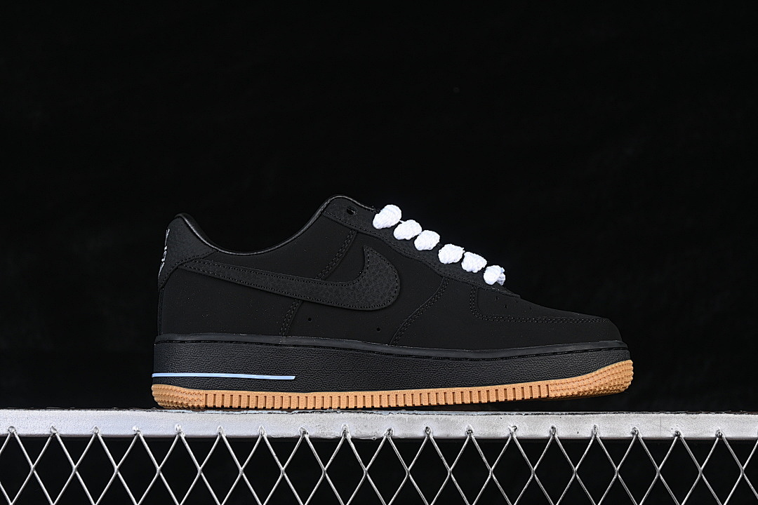 Nike [IQ9770-001]-[AIR FORCE 1 LOW BLACK/WHITE/COBALT BLISS]-[WOMAN:36-39]-[MAN:40-45] - Image 16