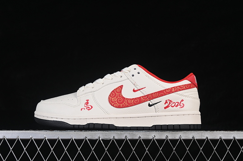 Nike DUNK LOW CASUAL SKATE SHOES WHITE/RED · MZ9588-861, photo 1