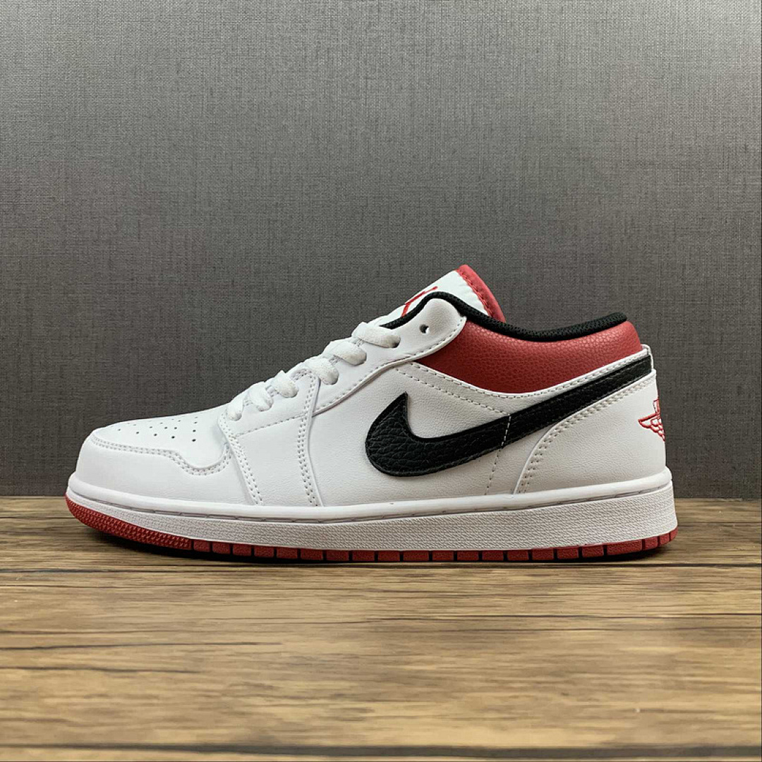 Jordan [553558-118]-[AIR JORDAN 1 LOW WHITE/UNIVERISTY RED/BLACK]-[MAN:40-46], photo 1