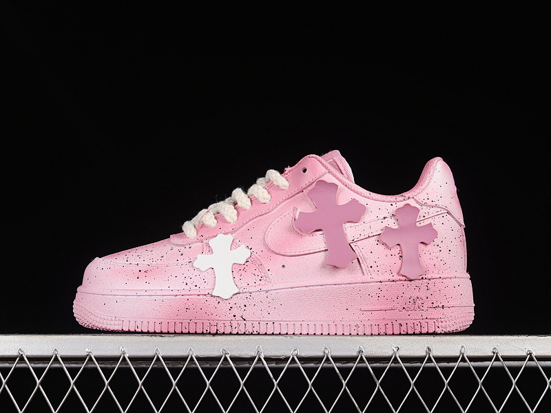 Nike Nike CHROMEHEARTS X AIR FORCE 1 LOW 07 PINK/PINK/WHITE · DD8959-100, photo 1