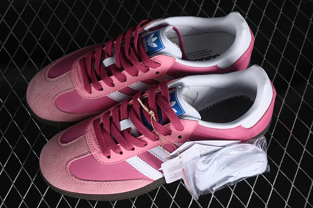 Adidas [B75806]-[SAMBA VEGAN OG WHITE/PINK/BLACK]-[WOMAN:36-40] - Image 11