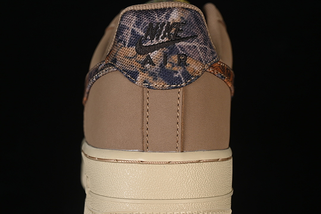 Nike [IO9803-200]-[AIR FORCE 1 07 LOW CASUAL SHOES WHITE/BROWN/APRICOT]-[WOMAN:36-39]-[MAN:40-45] - Image 6