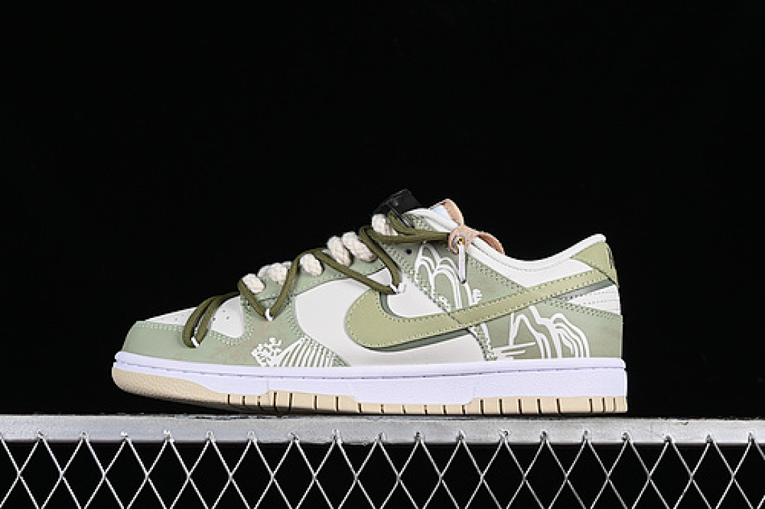 Nike DUNK LOW SB FZBB PHANTOM/SANDDRIFT/SAIL/GREEN · DV0831-003, photo 1