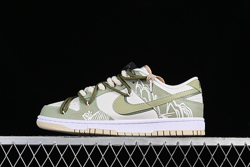 Nike DUNK LOW SB FZBB PHANTOM/SANDDRIFT/SAIL/GREEN · DV0831-003, photo 1