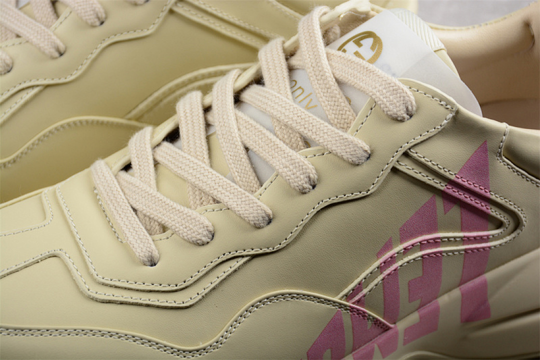 On Running [GU*CCI RHYTON VINTAGE TRAINER SNEAKER BEIGE/BEIGE/PINK]-[WOMAN:35-39]-[MAN:40-44] - Image 7