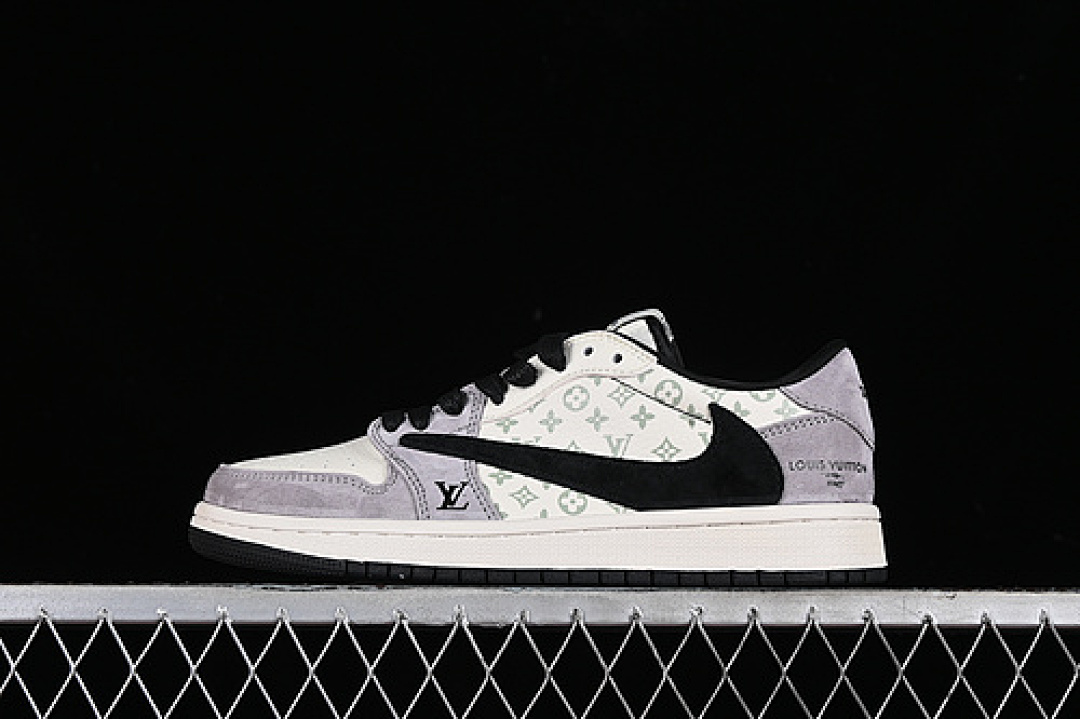 Jordan [SJ2068-101]-[TRAVIS SCOTT X FRAGMENT DESIGN AIR JORDAN 1 LOW OG SP GREY/BLACK/WHITE]-[36-45], photo 1