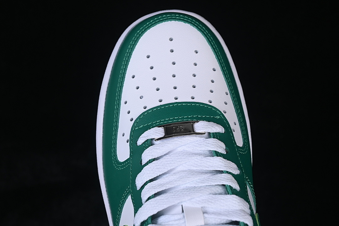 Nike [FJ4146-122]-[AIR FORCE 1 LOW 07 WHITE/WHITE/MALACHITE]-[WOMAN:36-39]-[MAN:40-45] - Image 10