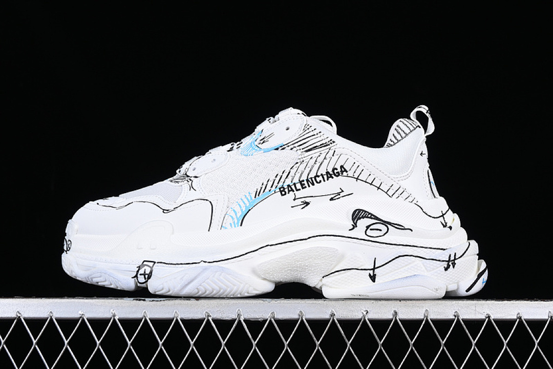 Unbranded [W3SRB9014]-[BA*LEN*CIAGA TRIPLE S WHITE]-[WOMAN:35-39]-[MAN:40-46], photo 1