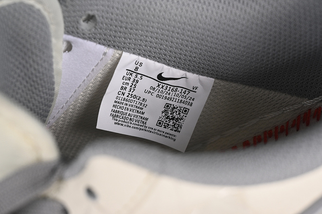 Nike [XX3168-147]-[AIR FORCE 1 07 LOW SUPREME WHITE/GREY]-[WOMAN:36-39]-[MAN:40-45] - Image 6