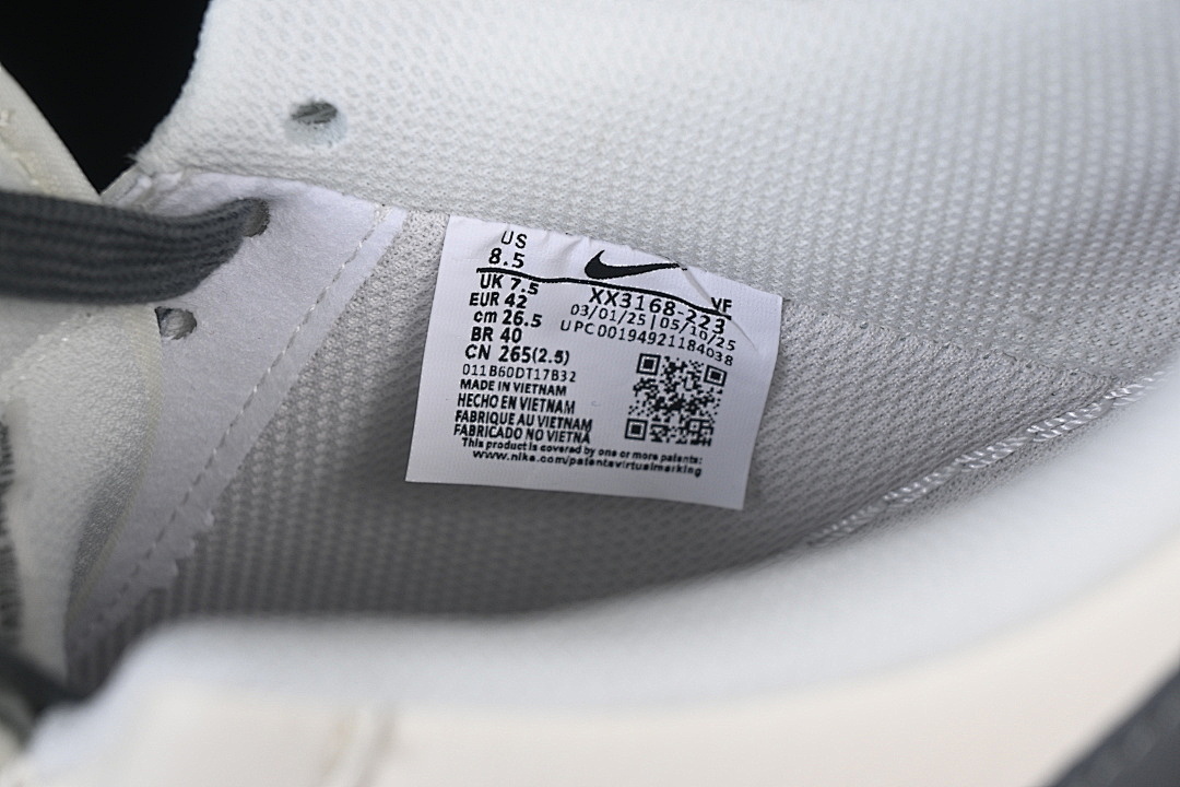 Nike [XX3168-223]-[AIR FORCE 1 07 LOW CASUAL SNEAKERS DARK GRAY/WHITE]-[WOMAN:36-39]-[MAN:40-45] - Image 5
