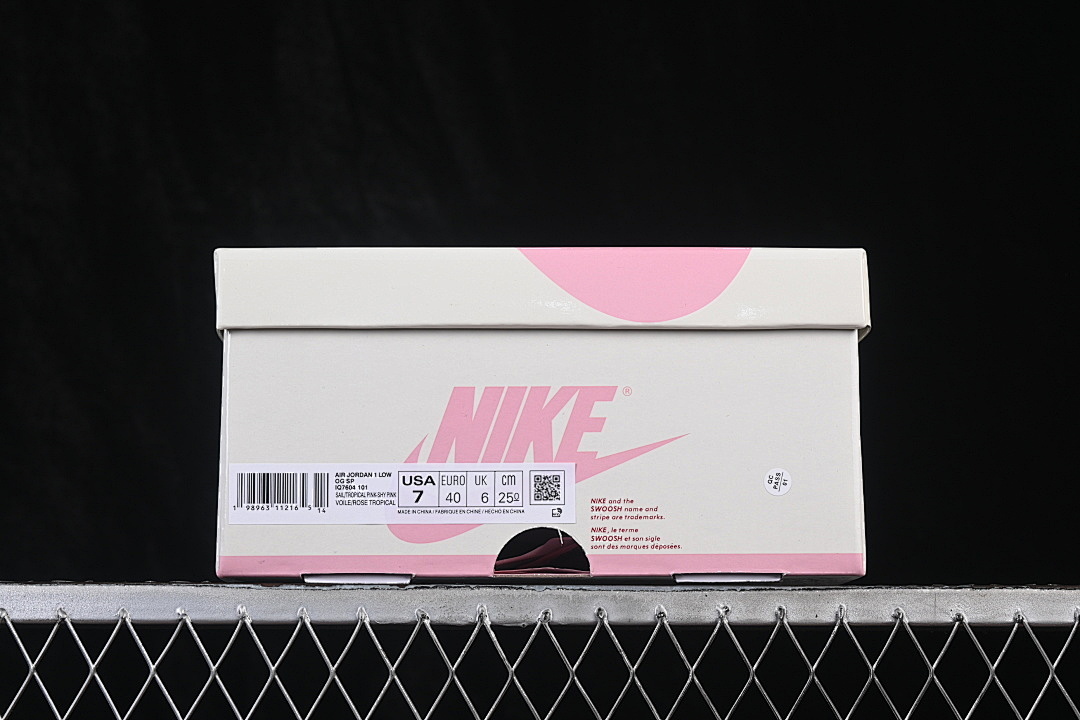 Jordan [IQ7604-101]-[JORDAN 1 RETRO LOW OG SP SAIL/TROPICAL PINK/MUSLIN]-[WOMAN:36-39]-[MAN:40-48.5] - Image 12