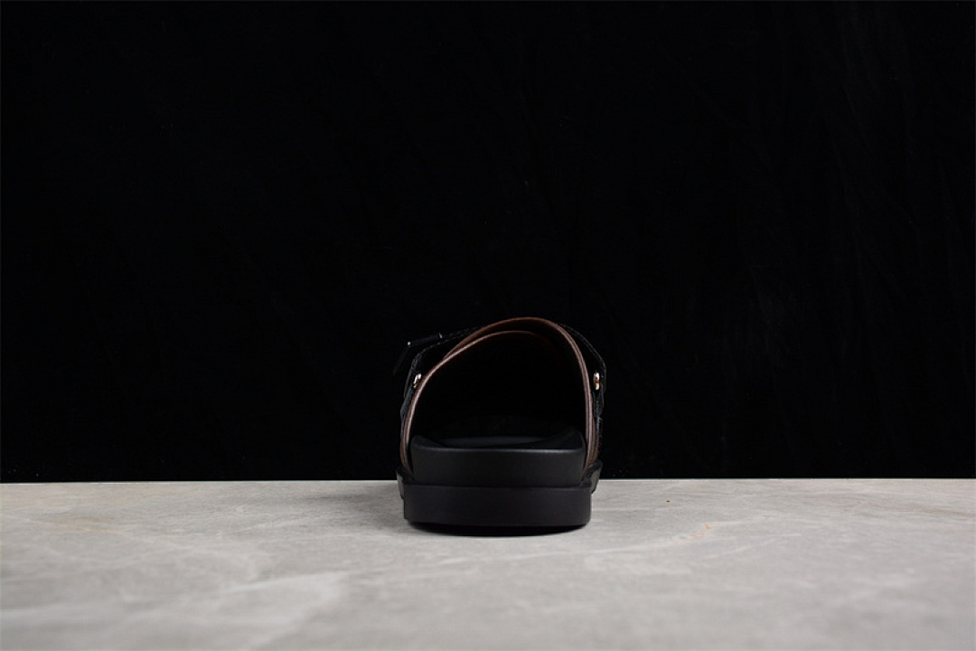 Louis Vuitton [L*V COMFORTABLE CASUAL COOL SLIPPERS BLACK]-[MAN:38-45] - Image 9